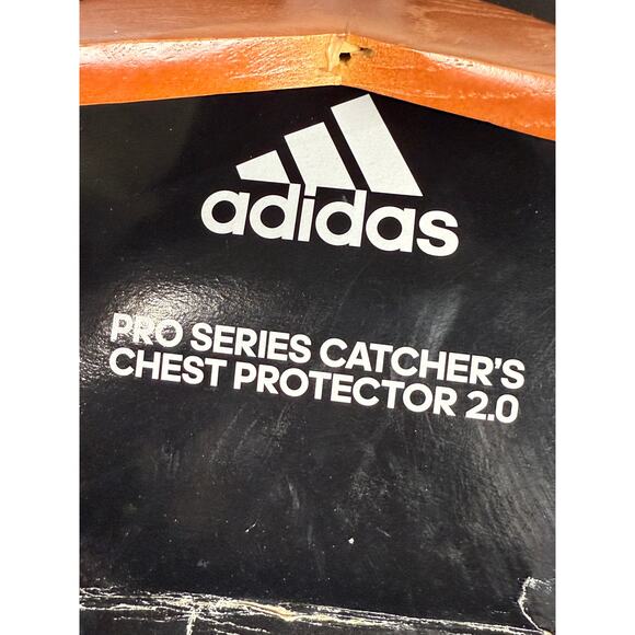 Adidas 17" Pro Series Baseball Catcher's Chest Protector Black S99092 NEW Perfor - Picture 4 of 11